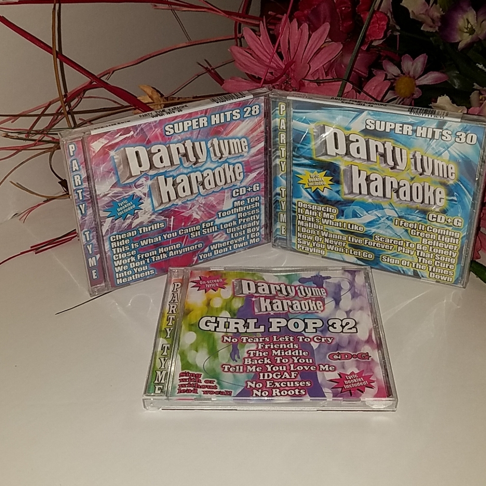 NWT Lot of 3 super hits party Tyme karaoke CDs